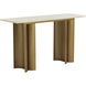 Astara 55 X 17.75 inch Cream / Antique Brass Console Table